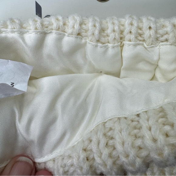 Koolaburra by UGG Ivory Pom Pom Cable Knit Christmas Stockings Set of 2 NWT - Picture 8 of 9